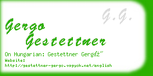 gergo gestettner business card